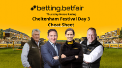 The Betfair racing cheat sheet Cheltenham Festival Thursday
